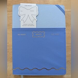 Vegan Leather Notebook 2 Tone Blue